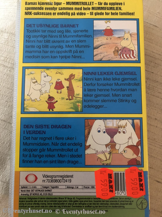 Mummitrollet - Det Usynlige Barnet. Vhs. Vhs