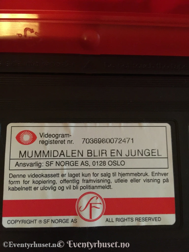 Tove Jansson´s Mummitrollet. 1992. Mummidalen Blir En Jungel. Vhs. Vhs