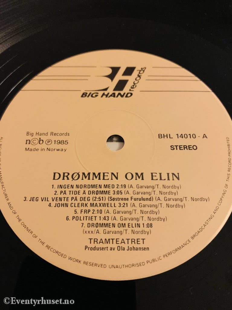 Tramteatret. 1985. Drömmen Om Elin. Lp. Lp Plate