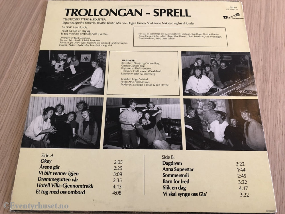 Trollongan. 1984. Sprell. Lp. Lp Plate
