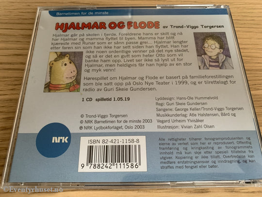 Trond-Viggo Torgersen. Hjalmar Og Flode. Lydbok På Cd.