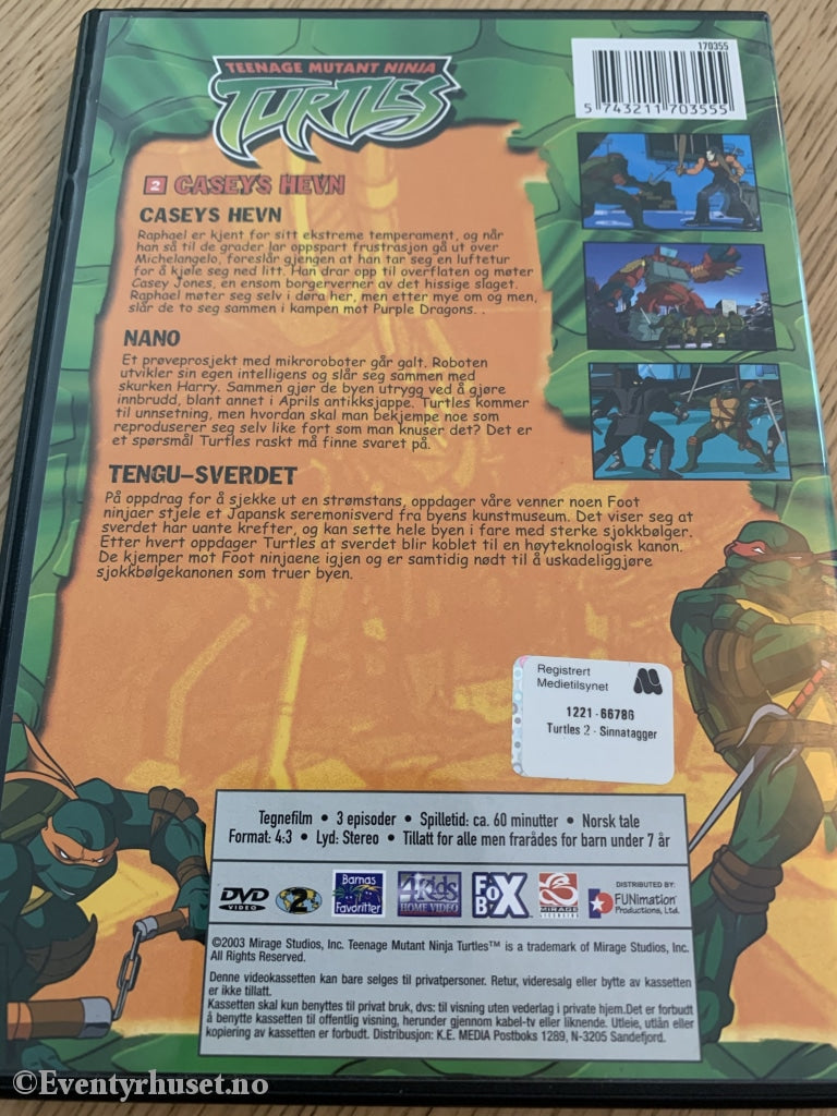 Turtles - Caseys Hevn. 2003. Dvd. Dvd