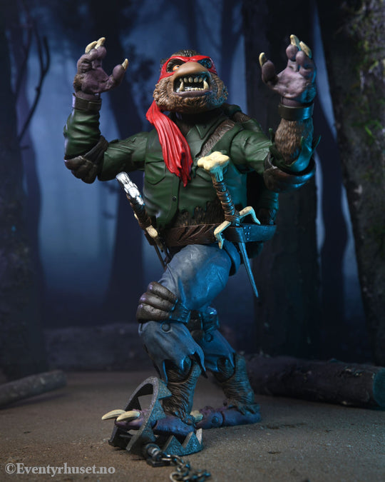 Universal Monsters x Teenage Mutant Ninja Turtles Action Figure Ultimate Raphael as The Wolfman 18 cm. Mint In Sealed