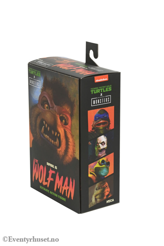 Universal Monsters x Teenage Mutant Ninja Turtles Action Figure Ultimate Raphael as The Wolfman 18 cm. Mint In Sealed