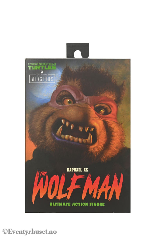Universal Monsters x Teenage Mutant Ninja Turtles Action Figure Ultimate Raphael as The Wolfman 18 cm. Mint In Sealed