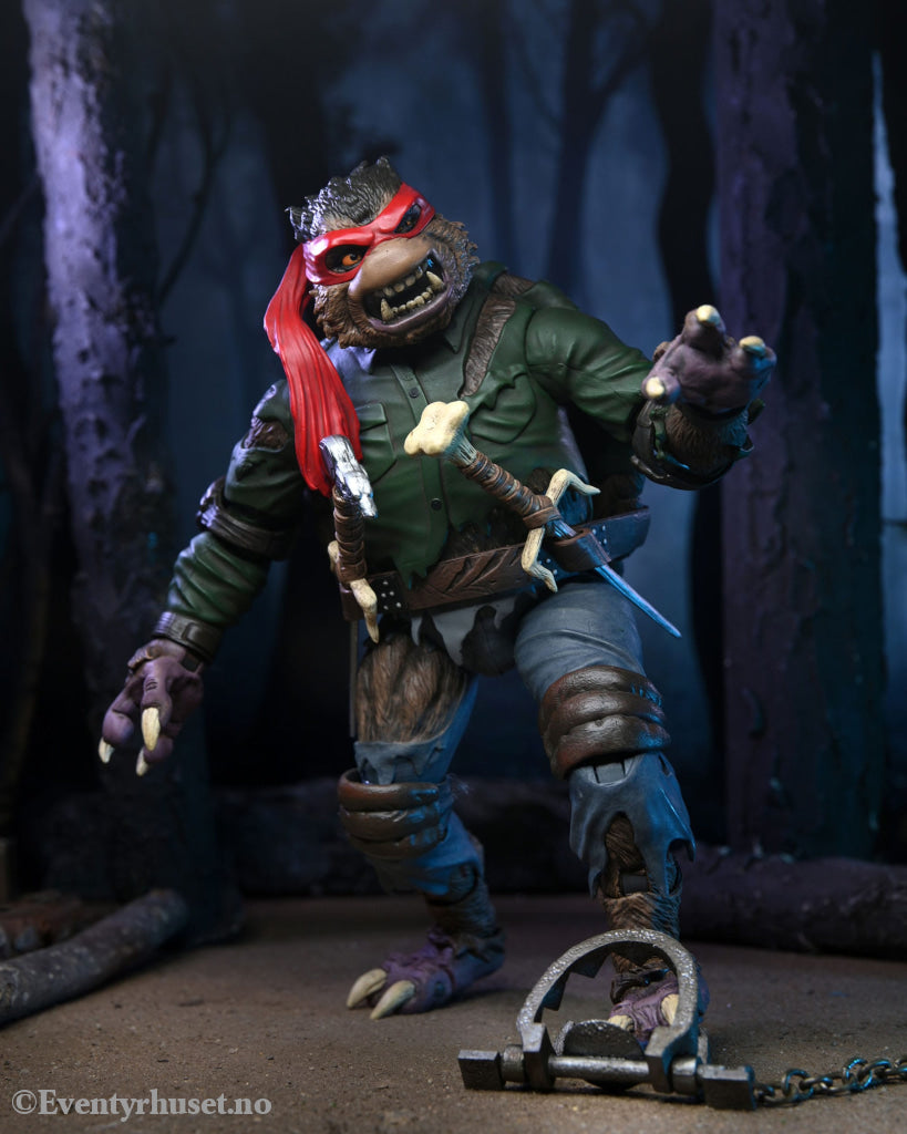 Universal Monsters x Teenage Mutant Ninja Turtles Action Figure Ultimate Raphael as The Wolfman 18 cm. Mint In Sealed