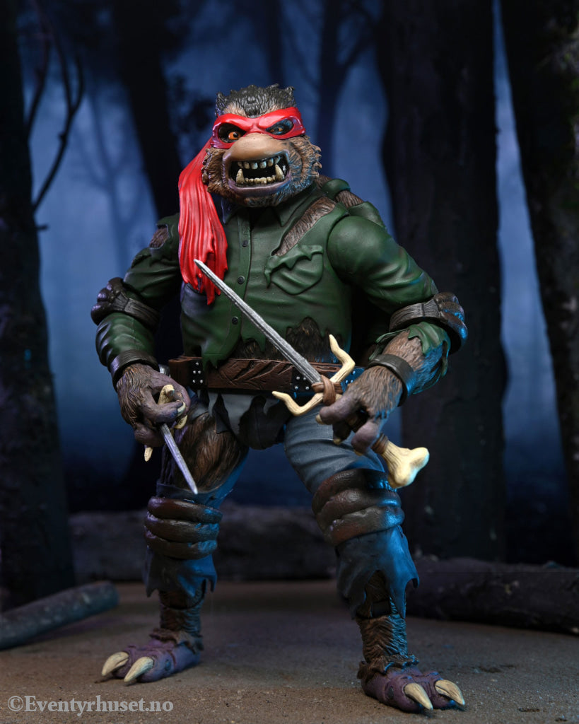 Universal Monsters x Teenage Mutant Ninja Turtles Action Figure Ultimate Raphael as The Wolfman 18 cm. Mint In Sealed