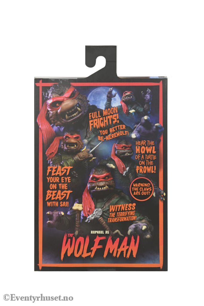 Universal Monsters x Teenage Mutant Ninja Turtles Action Figure Ultimate Raphael as The Wolfman 18 cm. Mint In Sealed