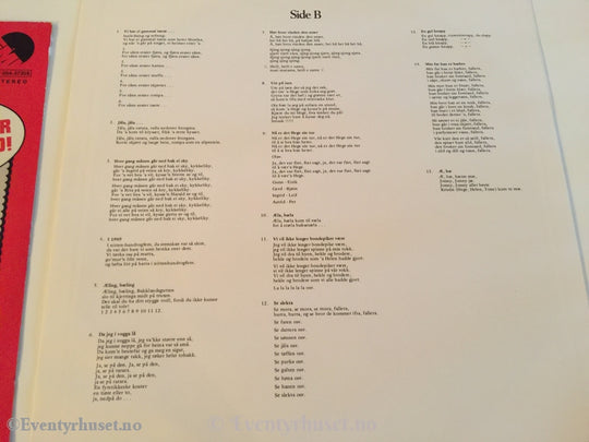 Ute På Berget Det Blå. Regler Og Rim Av For Barn. 1971. Lp. Lp Plate