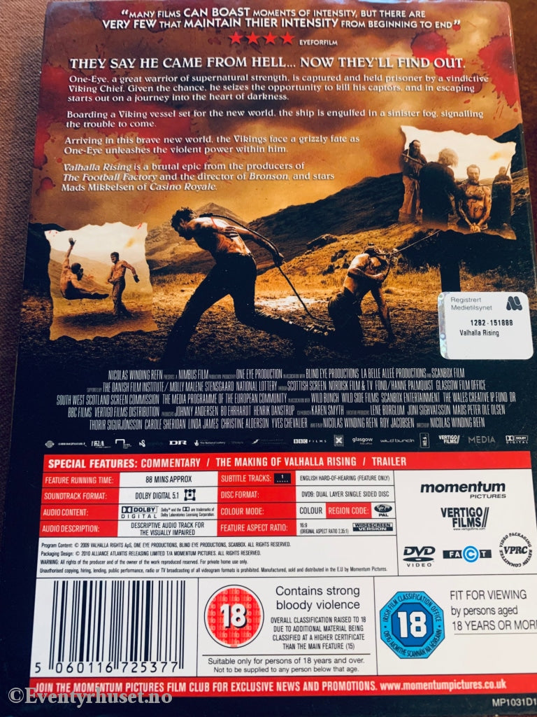Valhalla Rising. Dvd Slipcase.