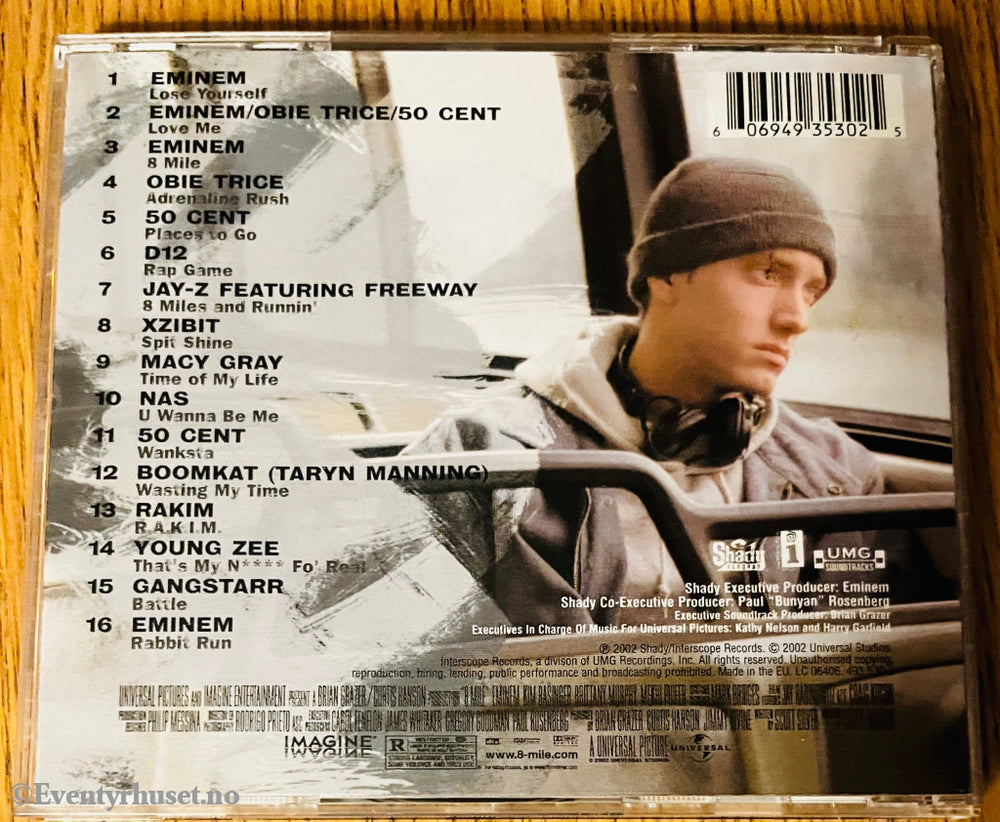 Various Artists 2002 8 Mile: Music From and Inspired by the Motion Picture . CD.