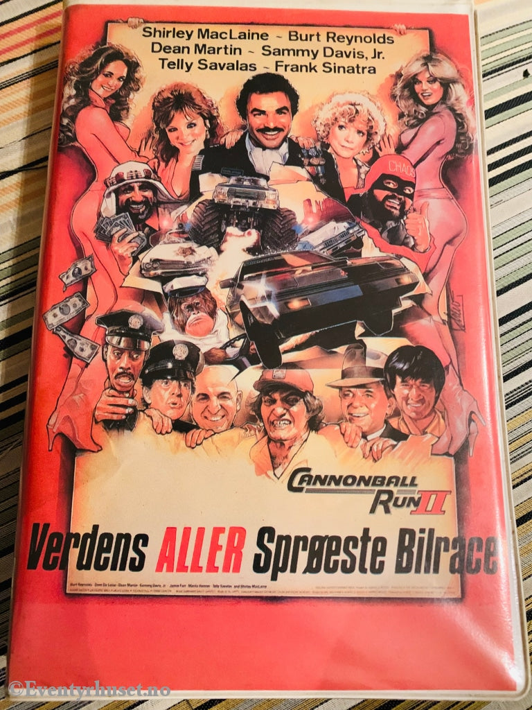 Verdens Aller Sprøeste Bilrace (Cannonball Run Ii). Betamax. Beta