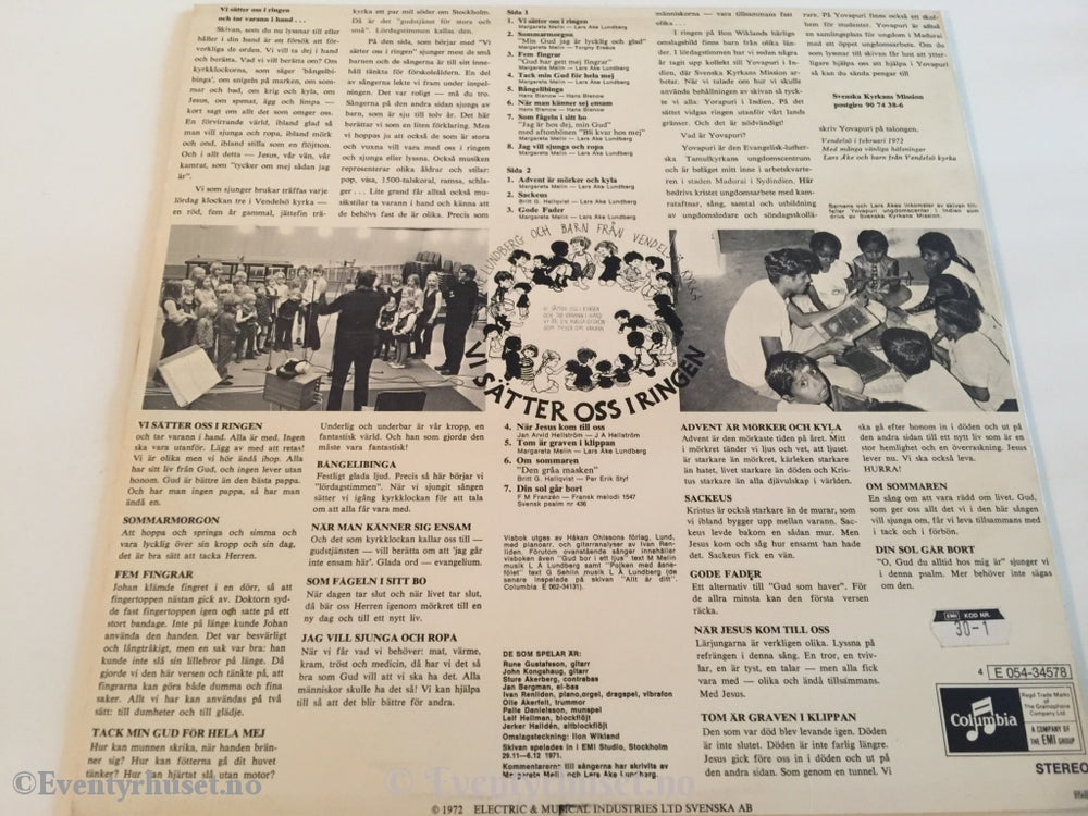 Vi Sätter Oss I Ringen. 1972. Lp. Lp Plate