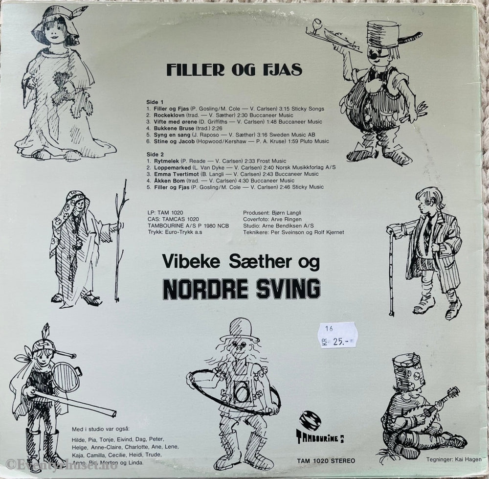 Vibeke Sæther Og Nordre Sving Filler Fjas. 1980. Lp. Lp Plate