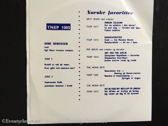 Vintereventyr. Arne Bendiksen. 1969. Ep. Ep