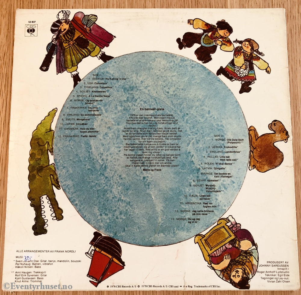 Viser Fra Mange Land. 1978. Lp. Lp Plate