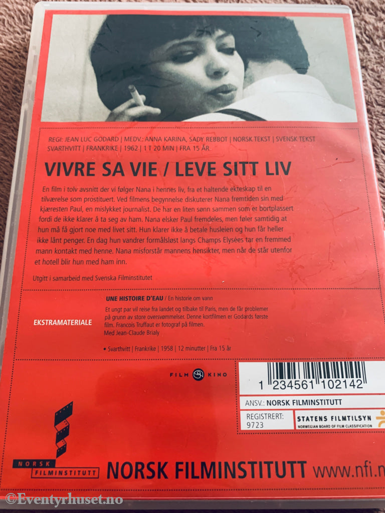 Vivre sa vie (Leve sitt liv) (1962). DVD.