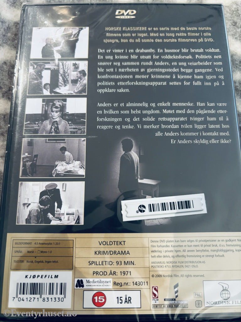 Voldtekt (Norske Klassikere). DVD. Ny i plast!