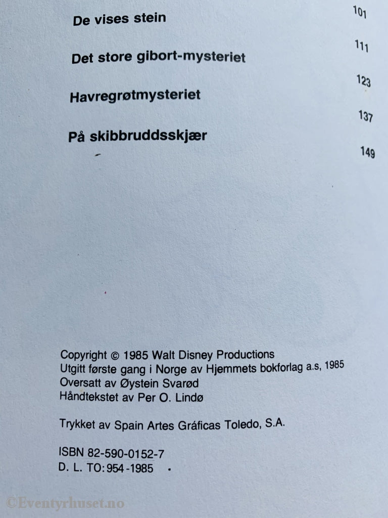 Walt Disney. 1985. Vi Mikke Og Langbein. Kjempebøkene (Jeg Bøkene).