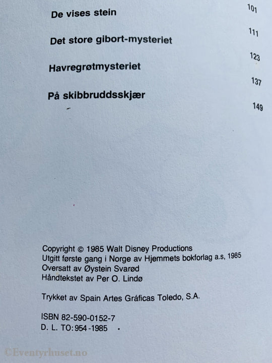 Walt Disney. 1985. Vi Mikke Og Langbein. Kjempebøkene (Jeg Bøkene).