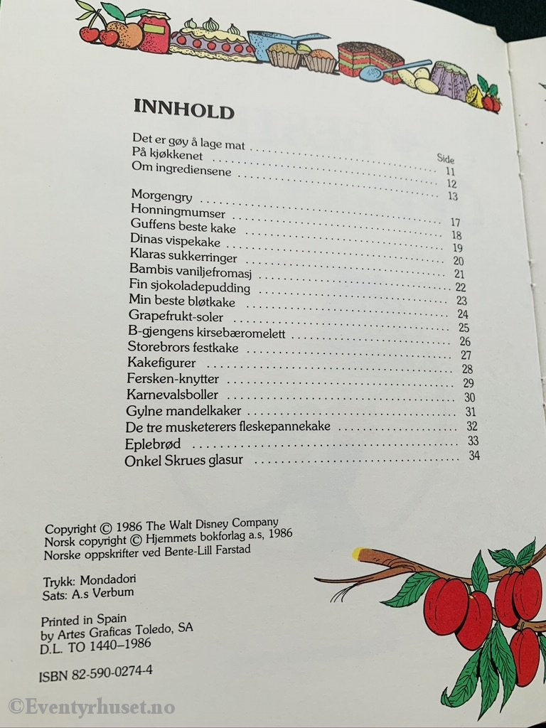 Walt Disney. 1986. Bestemor Ducks Beste Oppskrifter. Fortelling
