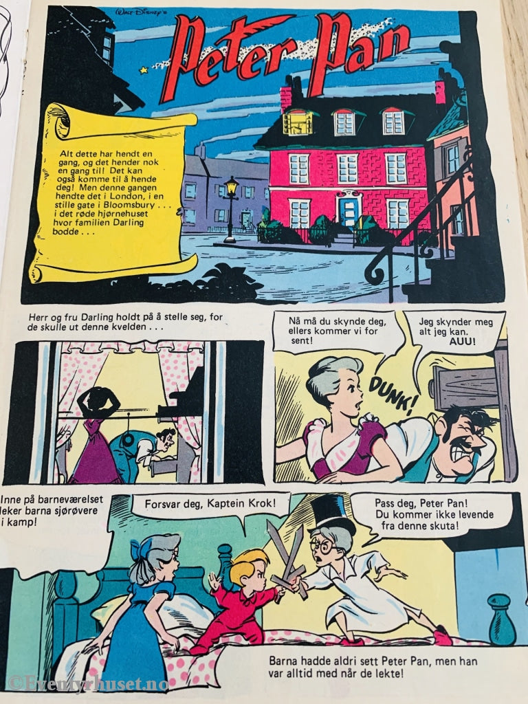 Walt Disney Klassikere. 1977. Peter Pan. Tegneserieblad