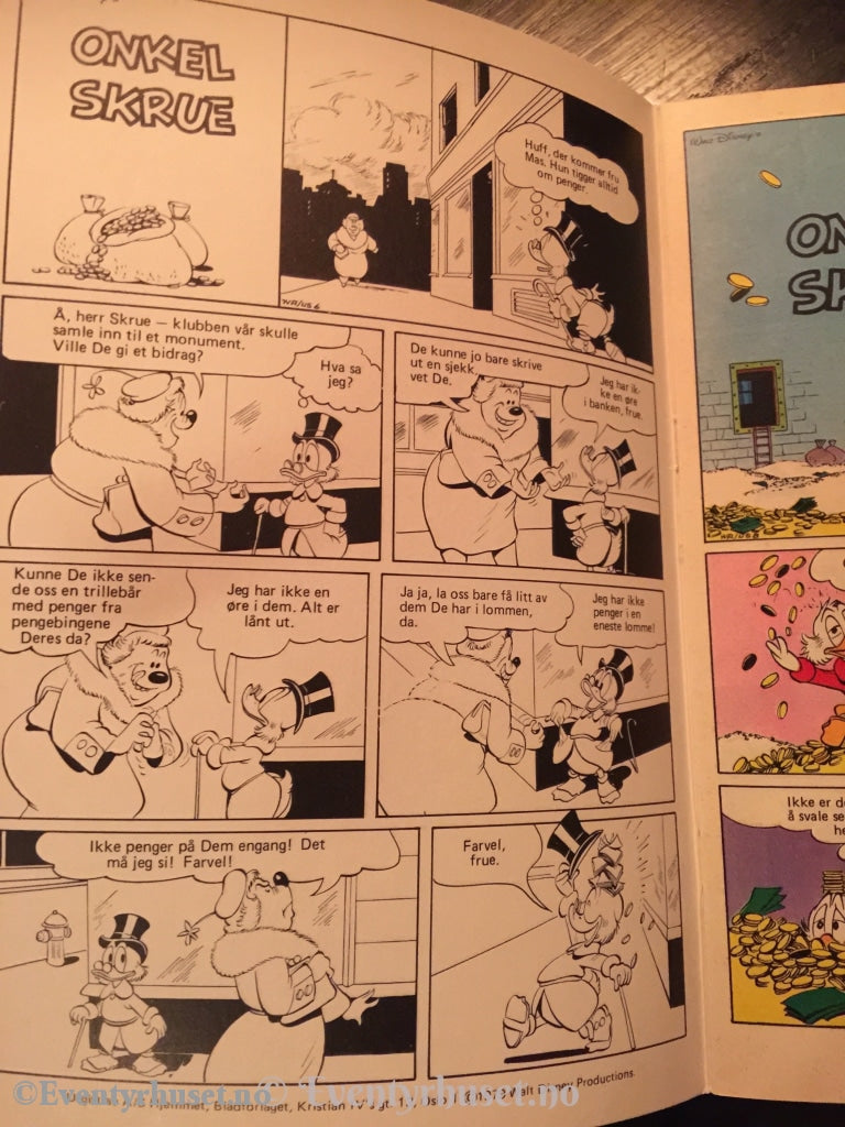 Walt Disney Klassikere. 1979. Onkel Skrue Og Den Gale Professoren. Vf. Tegneserieblad