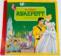 Walt Disney’s Askepott. 1971. LP. Teipet rygg.