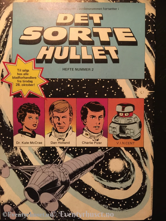 Walt Disney´s Godbiter. 1980. Det Sorte Hullet. Vg. Tegneserieblad