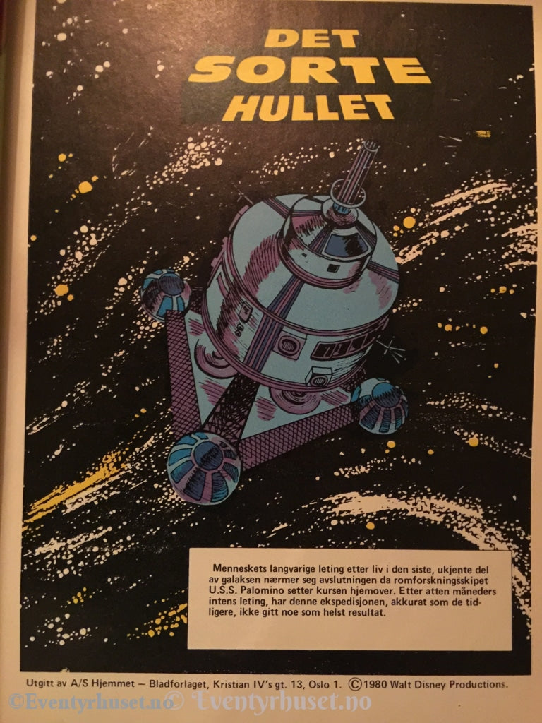 Walt Disney´s Godbiter. 1980. Det Sorte Hullet. Vg. Tegneserieblad