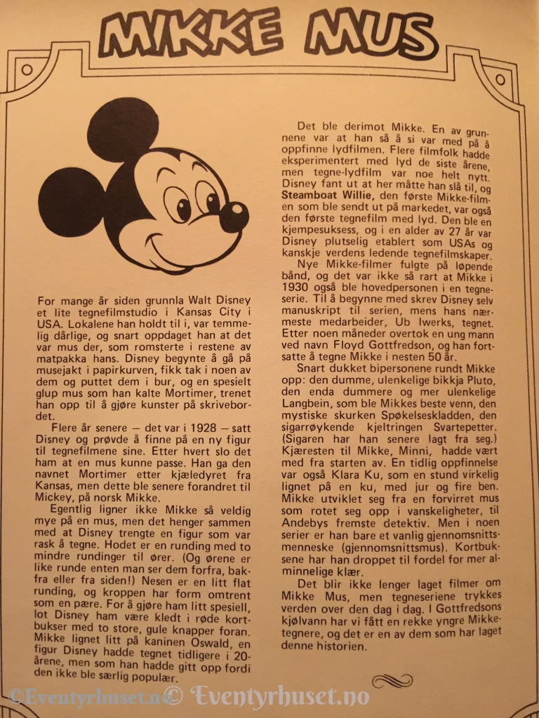 Walt Disney´s Godbiter. 1982. Mikke Mus Og Lugartyvene. Vg+. Tegneserieblad