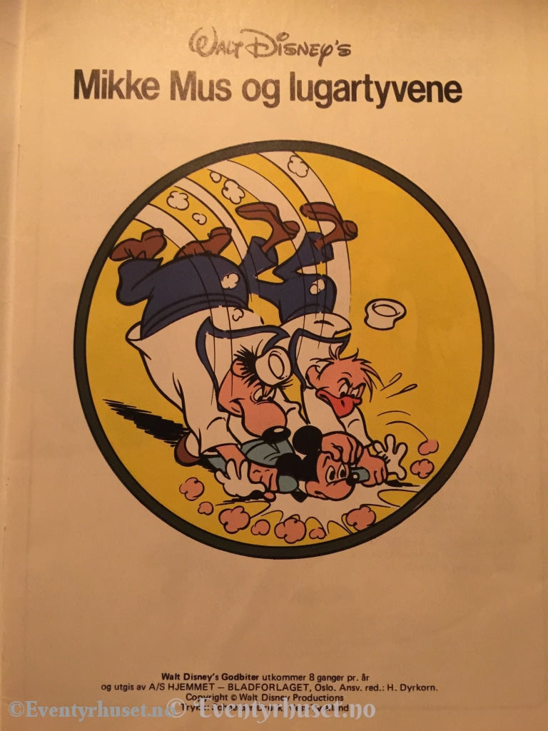 Walt Disney´s Godbiter. 1982. Mikke Mus Og Lugartyvene. Vg+. Tegneserieblad