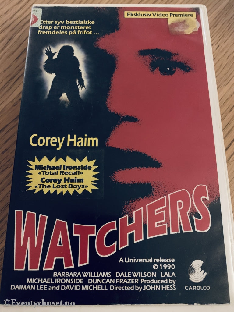 Watchers. 1990. Vhs Big Box.