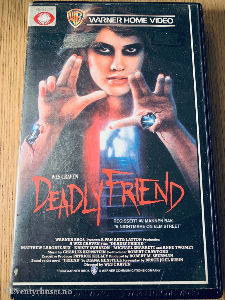 Wes Cravens Deadly Friend. 1986. Vhs Big Box.