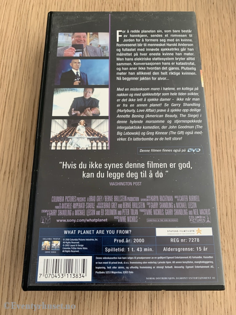 What Planet Are You From 2000. Vhs. Vhs