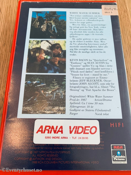 White Water Summer. 1987. Vhs Big Box.