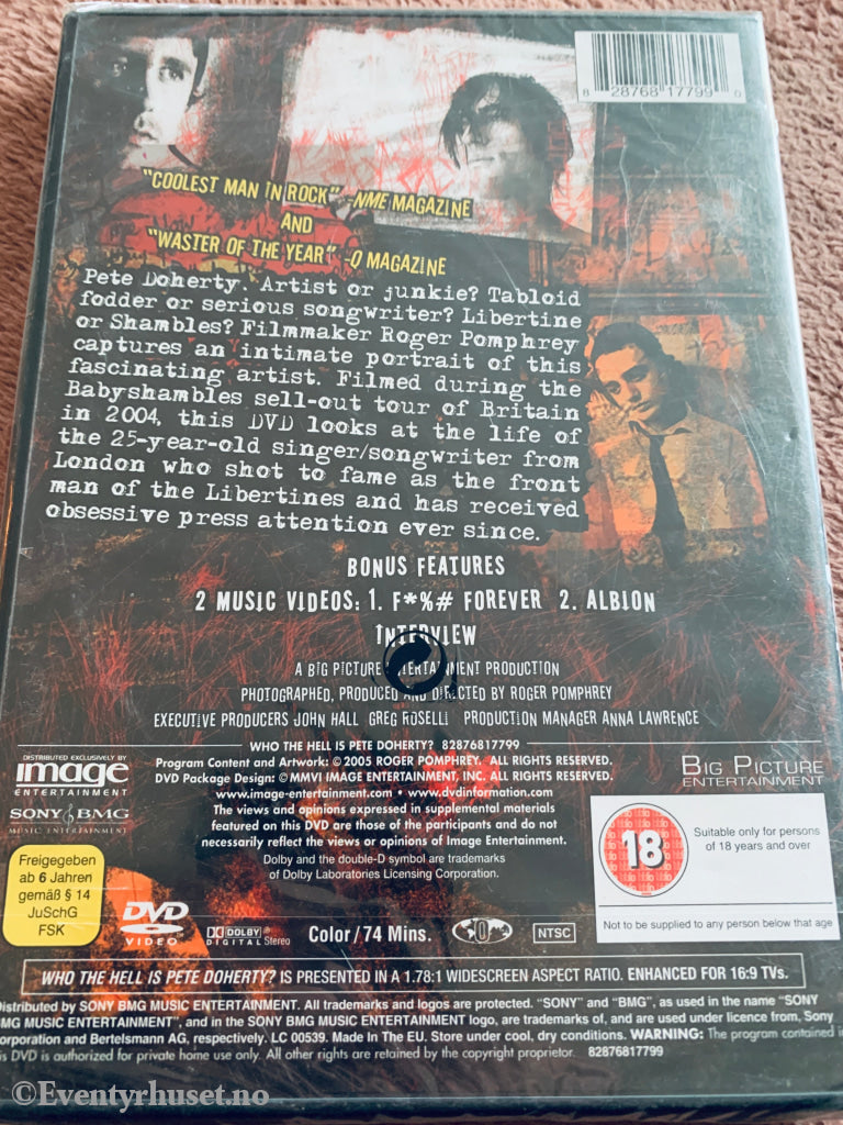 Who the Hell is Pete Doherty? (2006). DVD. Ny i plast!