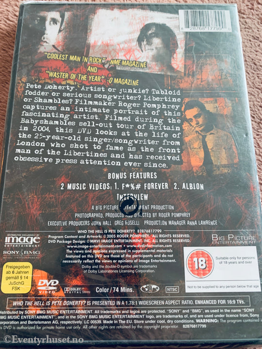 Who the Hell is Pete Doherty? (2006). DVD. Ny i plast!