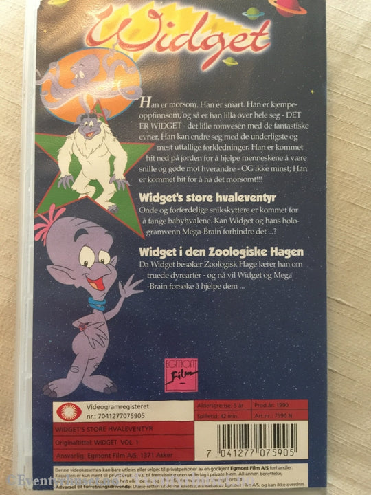 Widget 1. Widgets Store Hvaleventyr. 1999. Vhs. Vhs