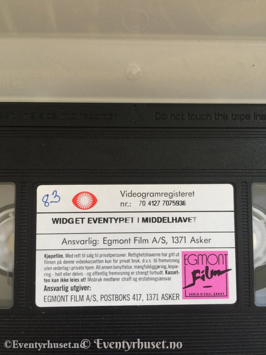 Widget 4. Eventyret I Middelhavet. Vhs. Vhs