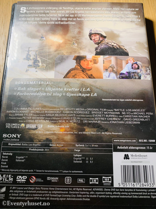 World Invasion: Battle Los Angeles. 2011. Dvd Leiefilm.