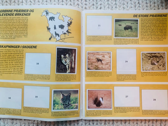 Wwf - Truede Dyr. Klistremerkealbum Med Mange Klistremerker I Albumet!