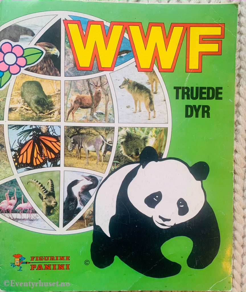 Wwf - Truede Dyr. Klistremerkealbum Med Mange Klistremerker I Albumet!