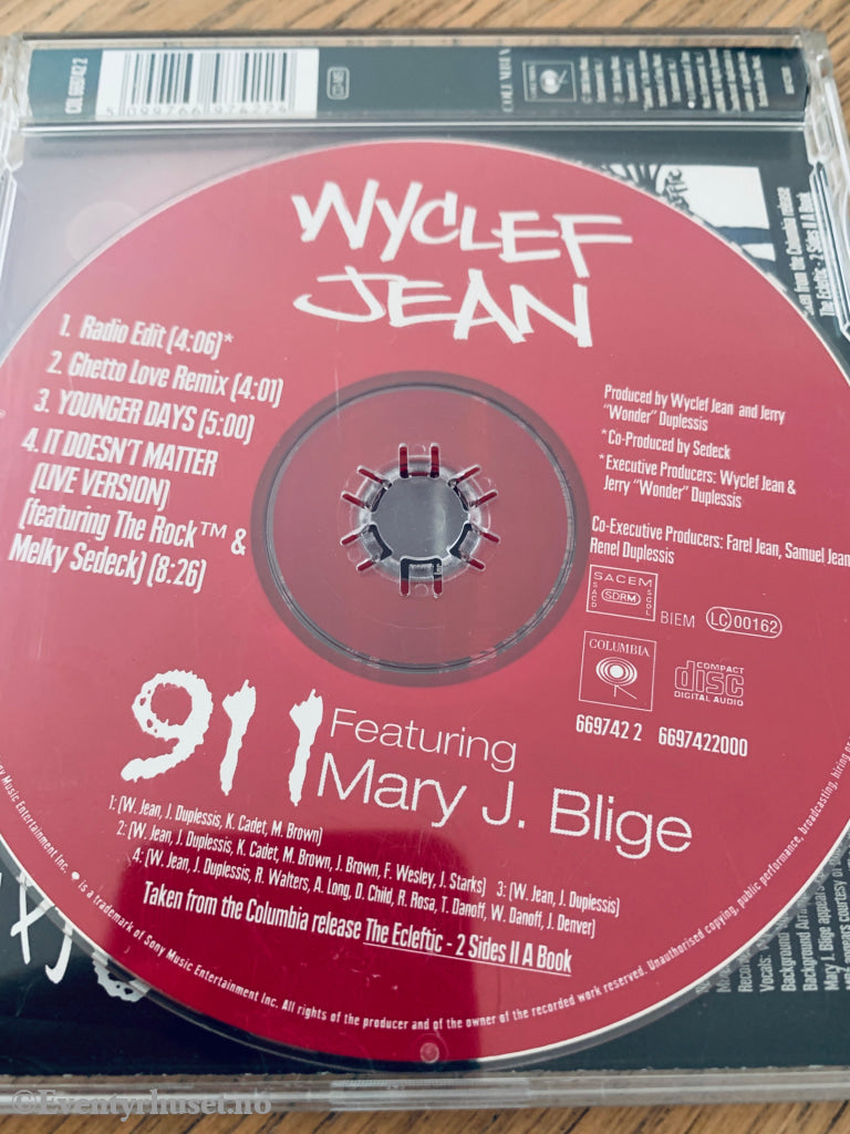 Wyclef Jean feat. Mary J. Blige – 911. 2000. CD.