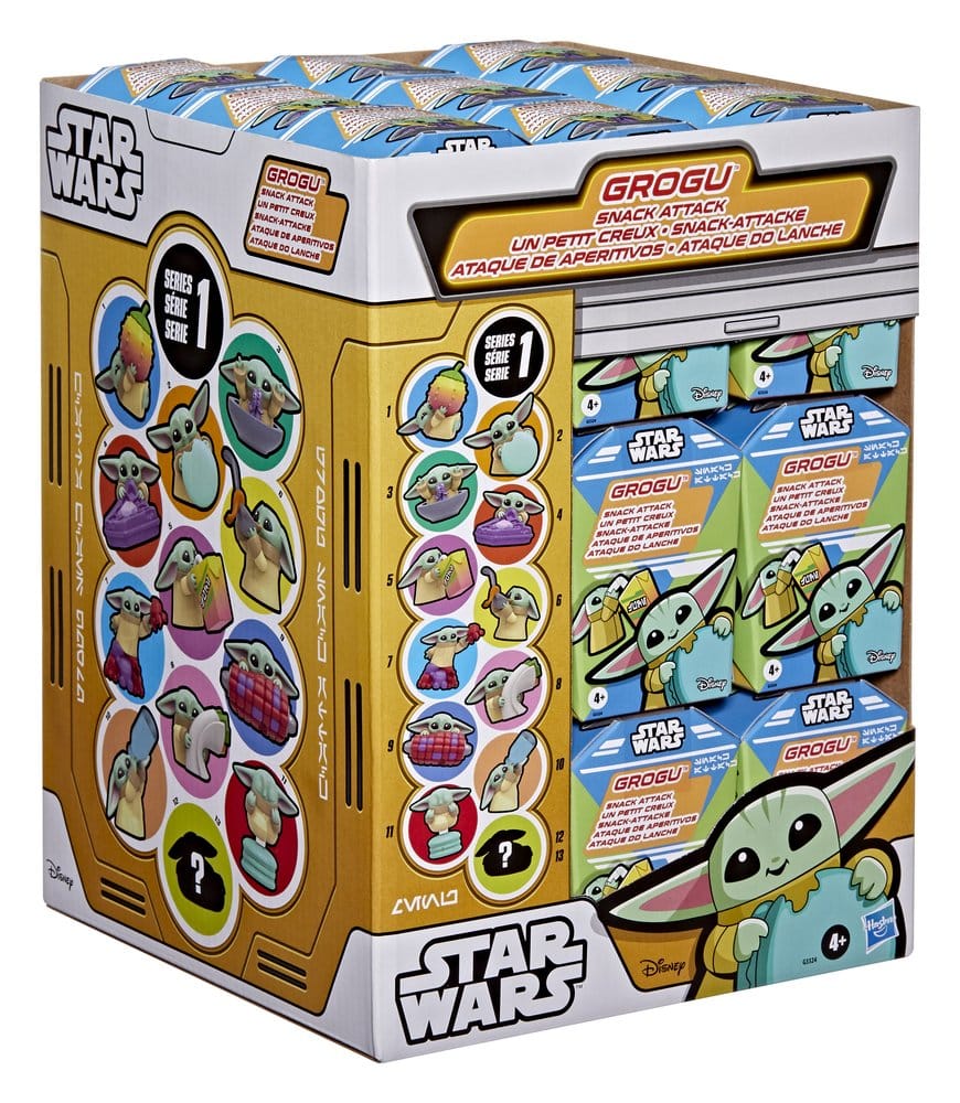 Star Wars Mini Figures 4 cm Grogu Snack Attack Series 1 Blind Box