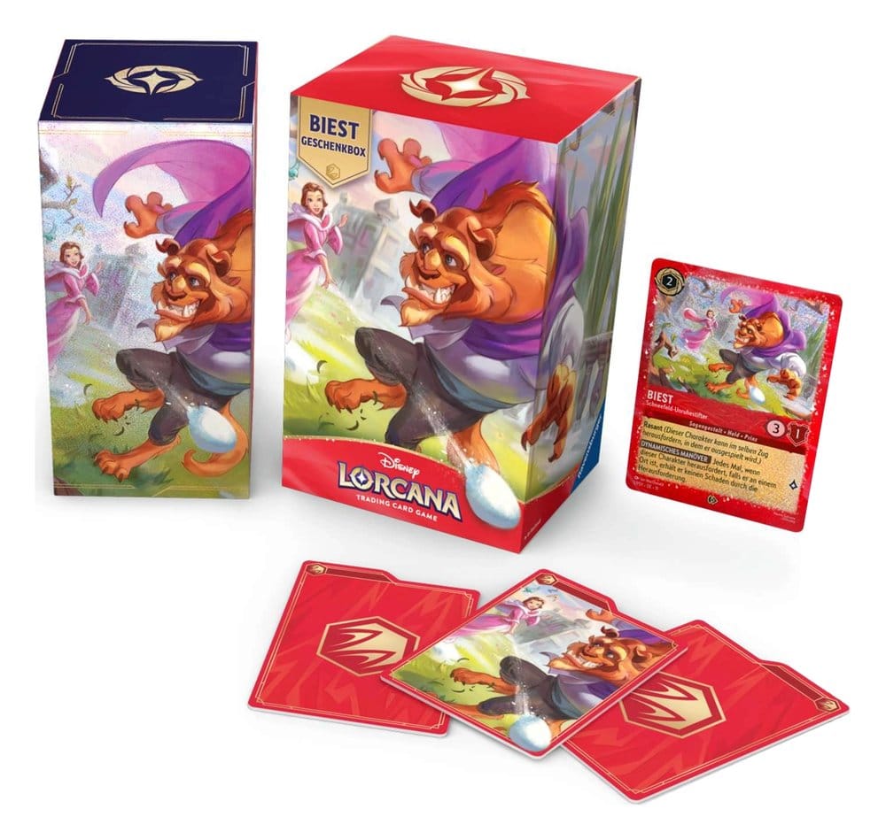 german lorcana cards Disney TCG Gift Box Die Schöne und das Biest *German Version* – Eventyrhuset Style:Emerald/Sapphire Gift Bundle I finally found Winterspell