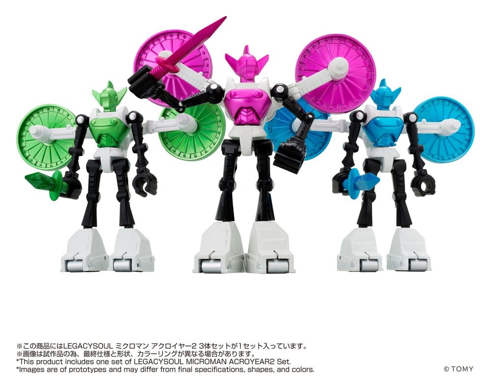 Microman Legacysoul Action Figure 3-Pack Acroyear 2 – Eventyrhuset