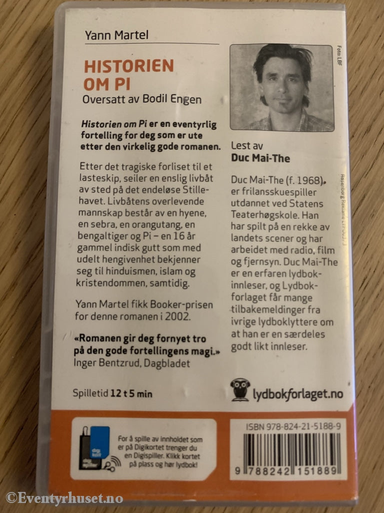 Yann Martel. Historien Om Pi. Lydbok (Digibok).
