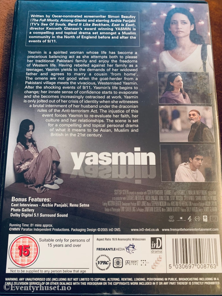 Yasmin. 2005. Dvd. Dvd