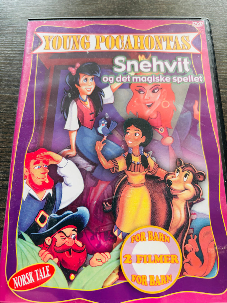 Young Pocahontas / Snehvit og det magiske speilet. DVD.